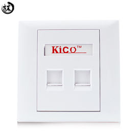 Kico cat6 cat7 RJ45 doule 항구 pvc 면판 유형 86*86 네트워킹 면판