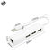 Aluminum Alloy USB 3.1 Type C to Ethernet Adapter With 3 Port USB 3.0 HUB Type-C to RJ45 Network LAN Adapter Converter Cable